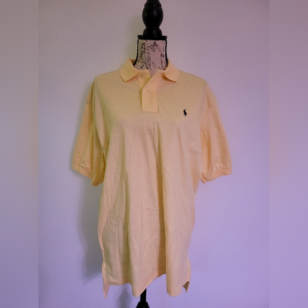 Polo Ralph Lauren Men's Yellow Polo Size L
